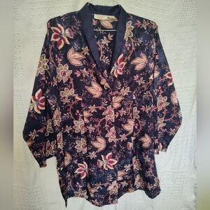 Victoria's Secret Gold Label Night Shirt Floral Pajamas Size M/L Vintage Rare